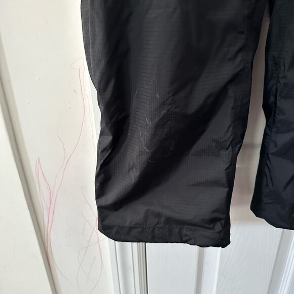 LL Bean Men Black Nylon Pull On Full Breakaway Water Resistant Windbreaker Pants - Picture 6 of 13